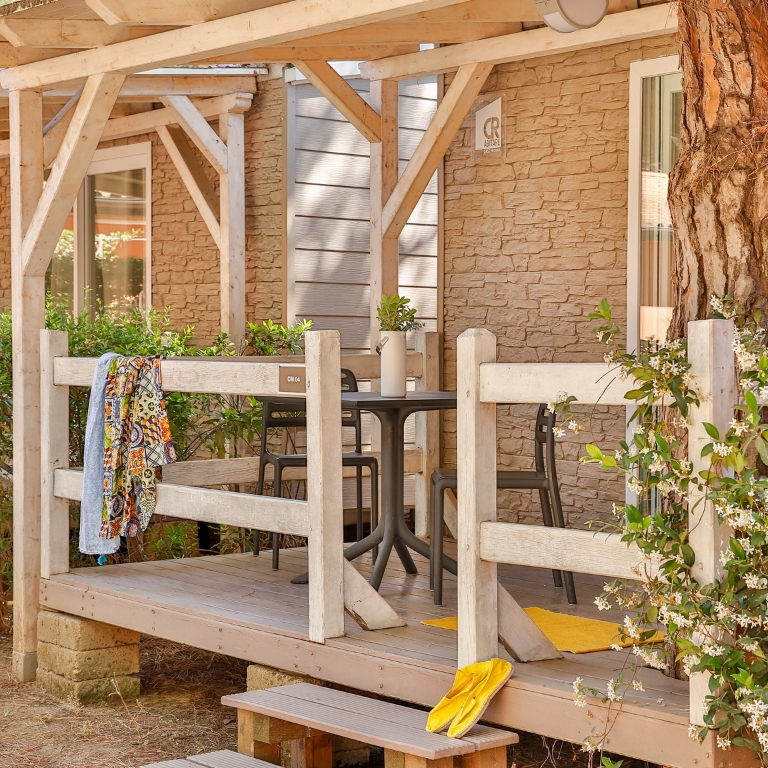 Furnished veranda